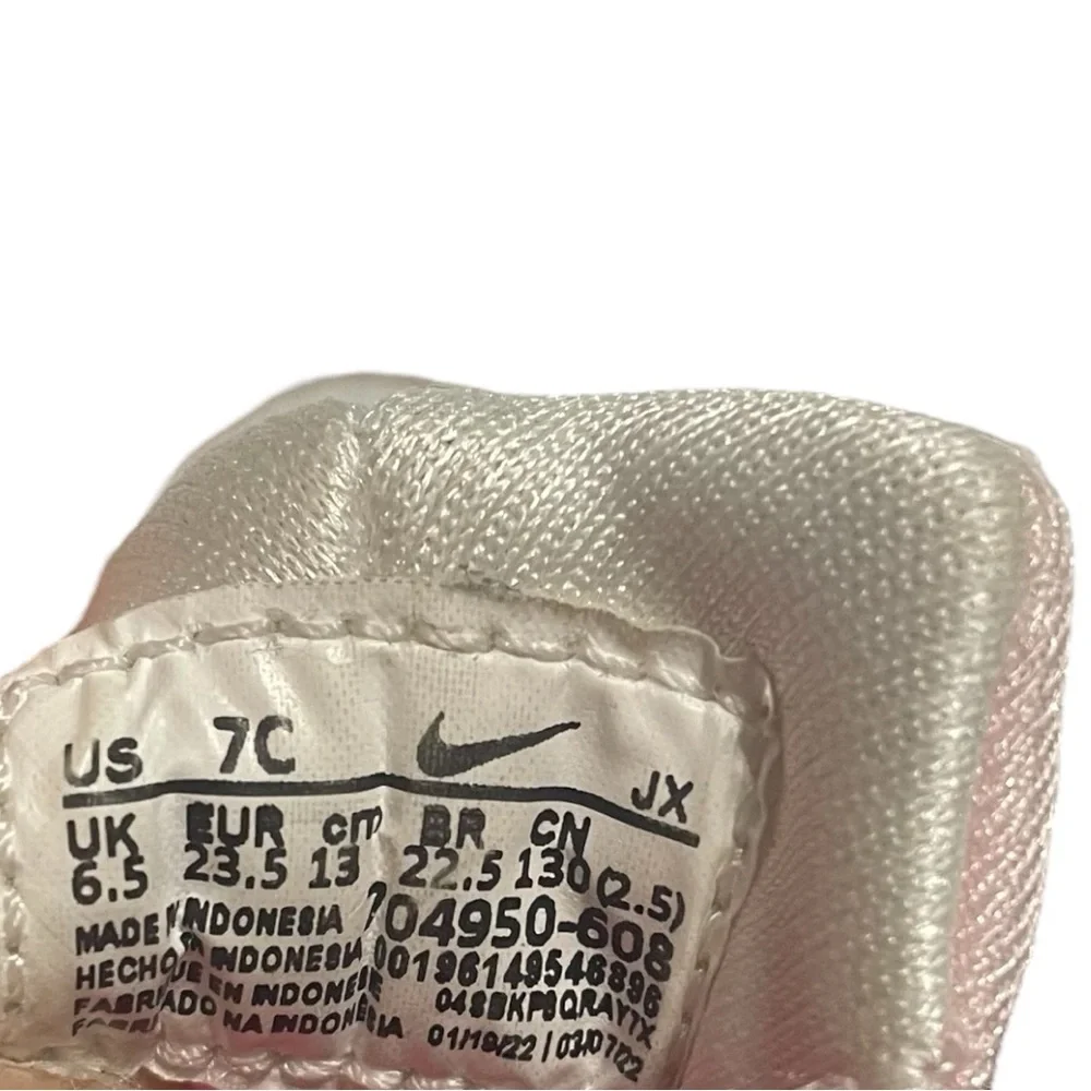 Nike huarache toddler girl sneakers size 7C pink/white slip on bungee type - Picture 11 of 11